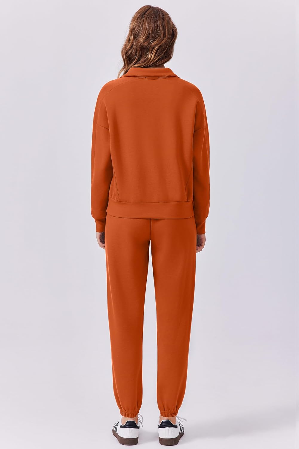 2 Piece Sets for Women  Fall Outfits Tracksuit Long Sleeve Half Zip Sweatshirt Jogger Sweatpants Matching Set